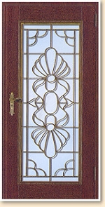 木紋玻璃門-1