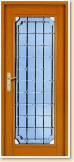 木紋玻璃門-2